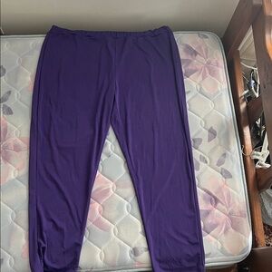 NWOT Purple Pants w/ Elastic Waistband